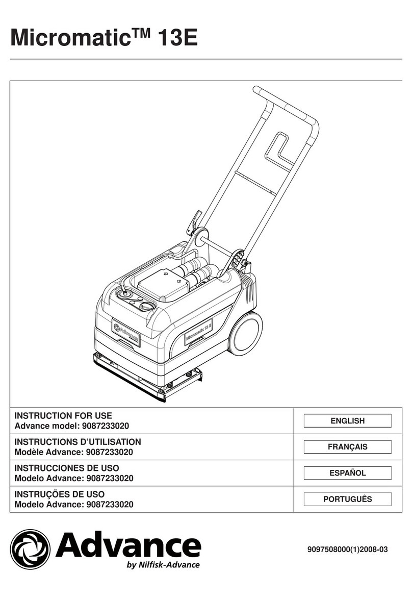 Nilfisk-Advance Micromatic13E User manual Nilfisk-Advance Micromatic13E User manual