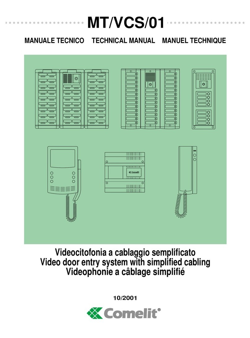 Comelit MT/VCS/01 User manual