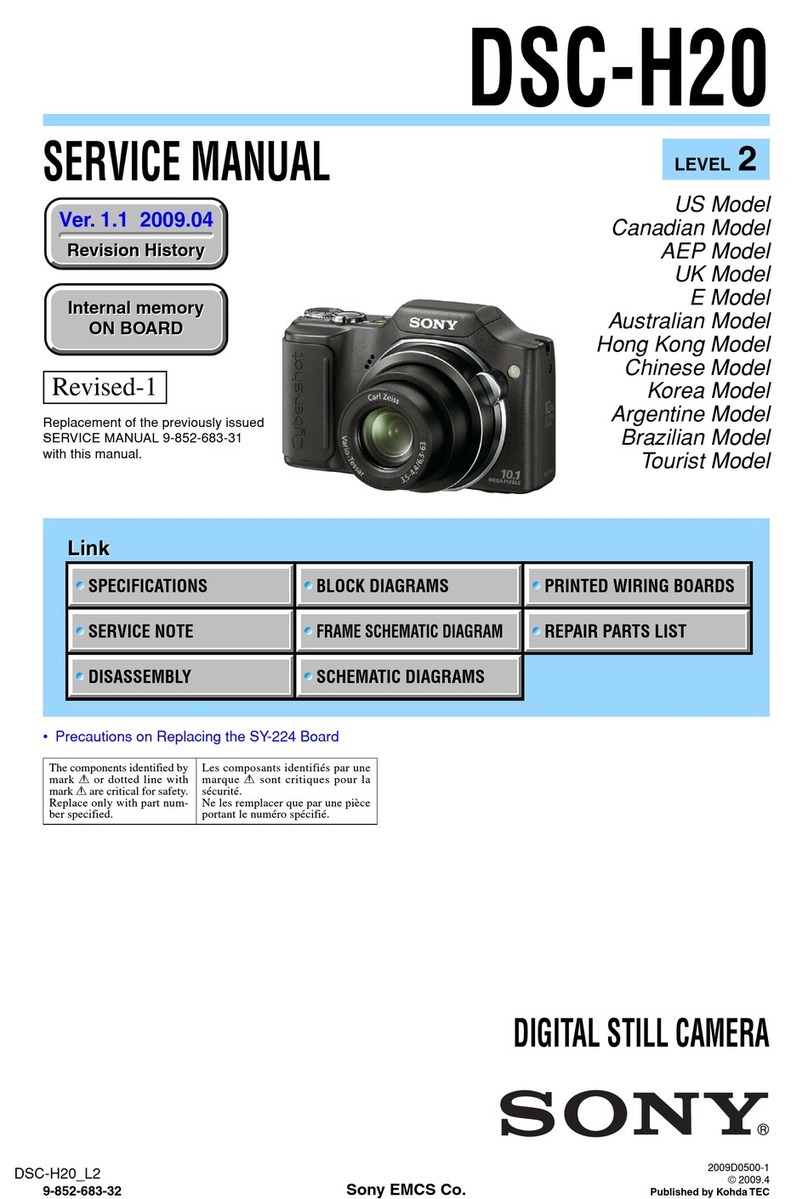 Sony Cyber-shot DSC-H20 User manual