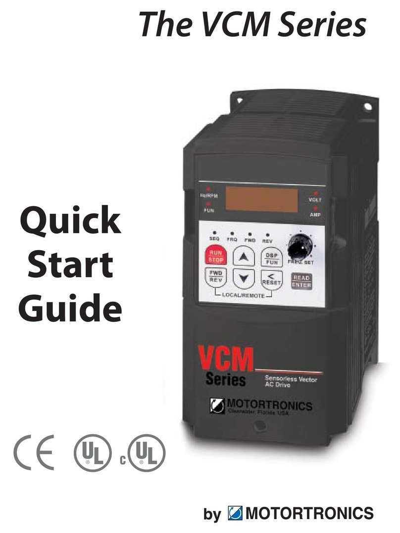 motortronics VCM series User manual