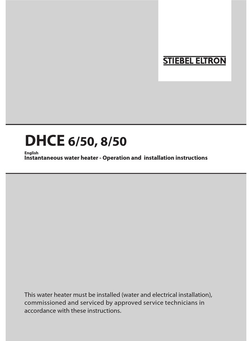 STIEBEL ELTRON DHCE 6/50 Operation and installation instructions