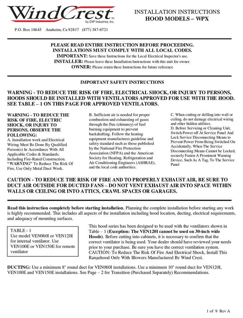 Wind Crest WPX Series User manual Wind Crest WPX Series User manual
