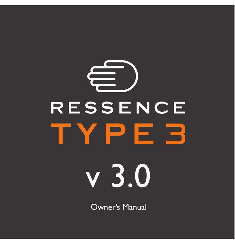 RESSENCE TYPE3 owner's manual