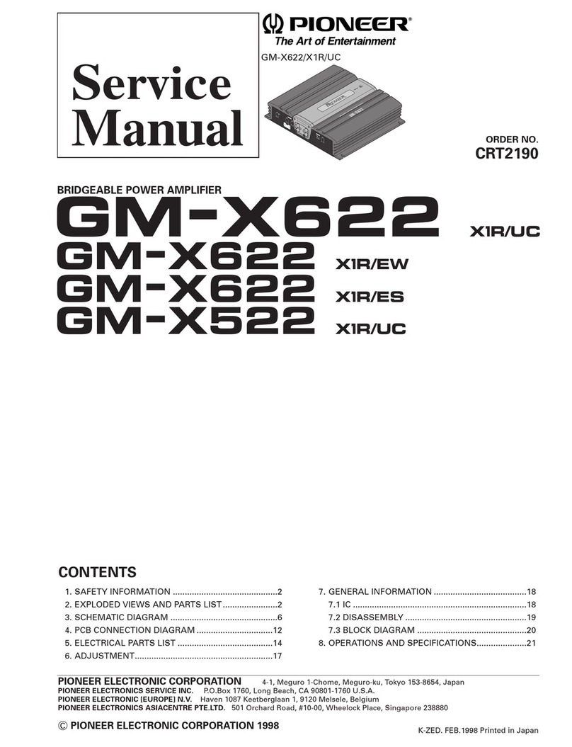Pioneer GM-X622 X1R/UC User manual