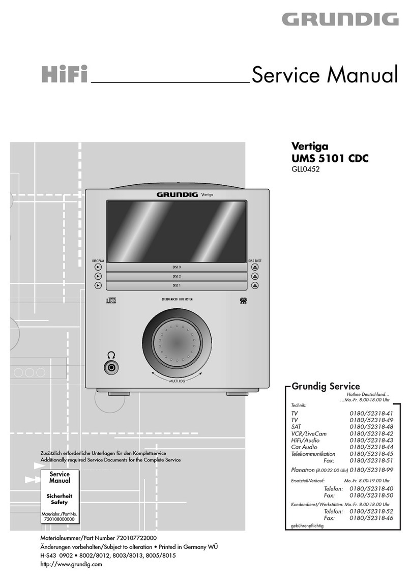 Grundig VERTIGA UMS 5101 CDC User manual