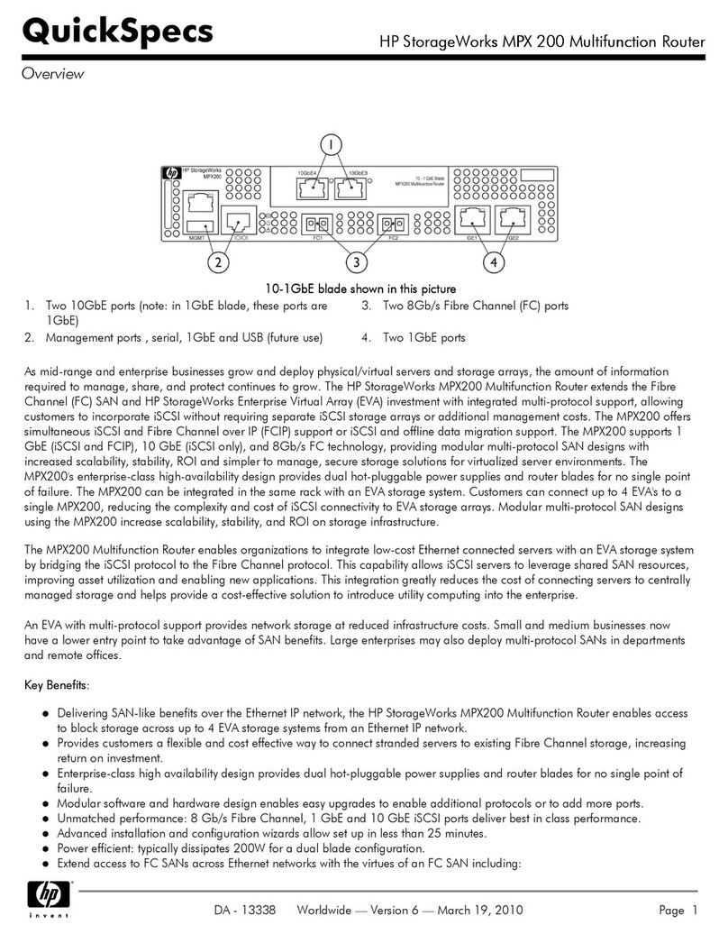 HP StorageWorks MPX200 User instructions HP StorageWorks MPX200 User instructions
