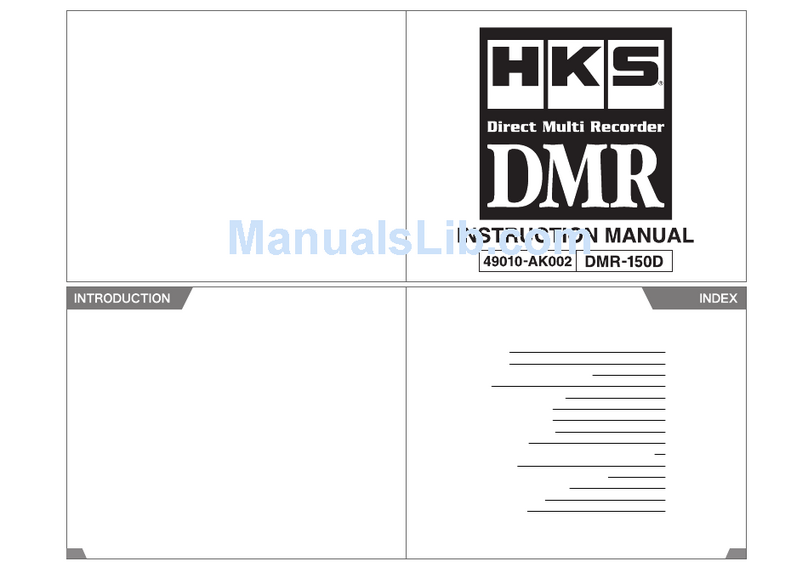 HKS DMR-150D instruction manual