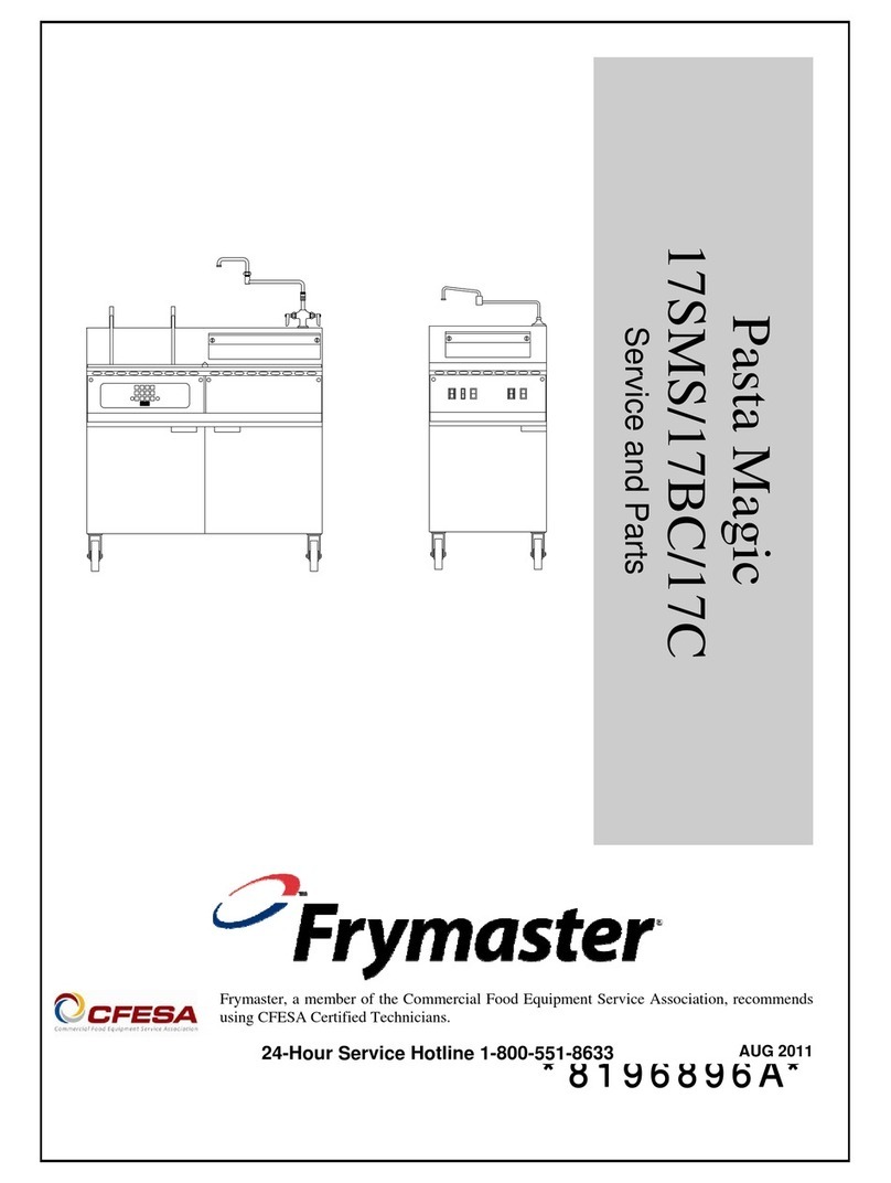 Frymaster Pasta Magic 17SMS Building instructions