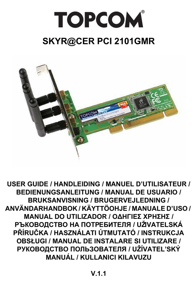 Topcom SKYR@CER PCI 2101GMR user guide Topcom SKYR@CER PCI 2101GMR user guide