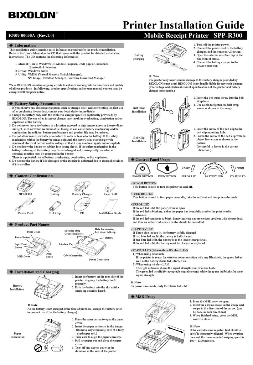 BIXOLON SPP-R300 User manual