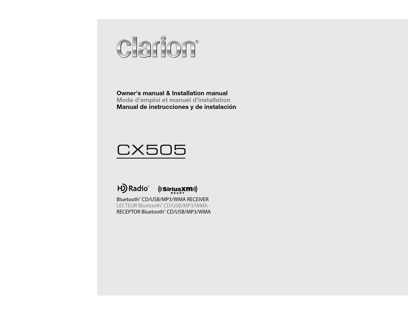 Clarion CX505 Repair manual