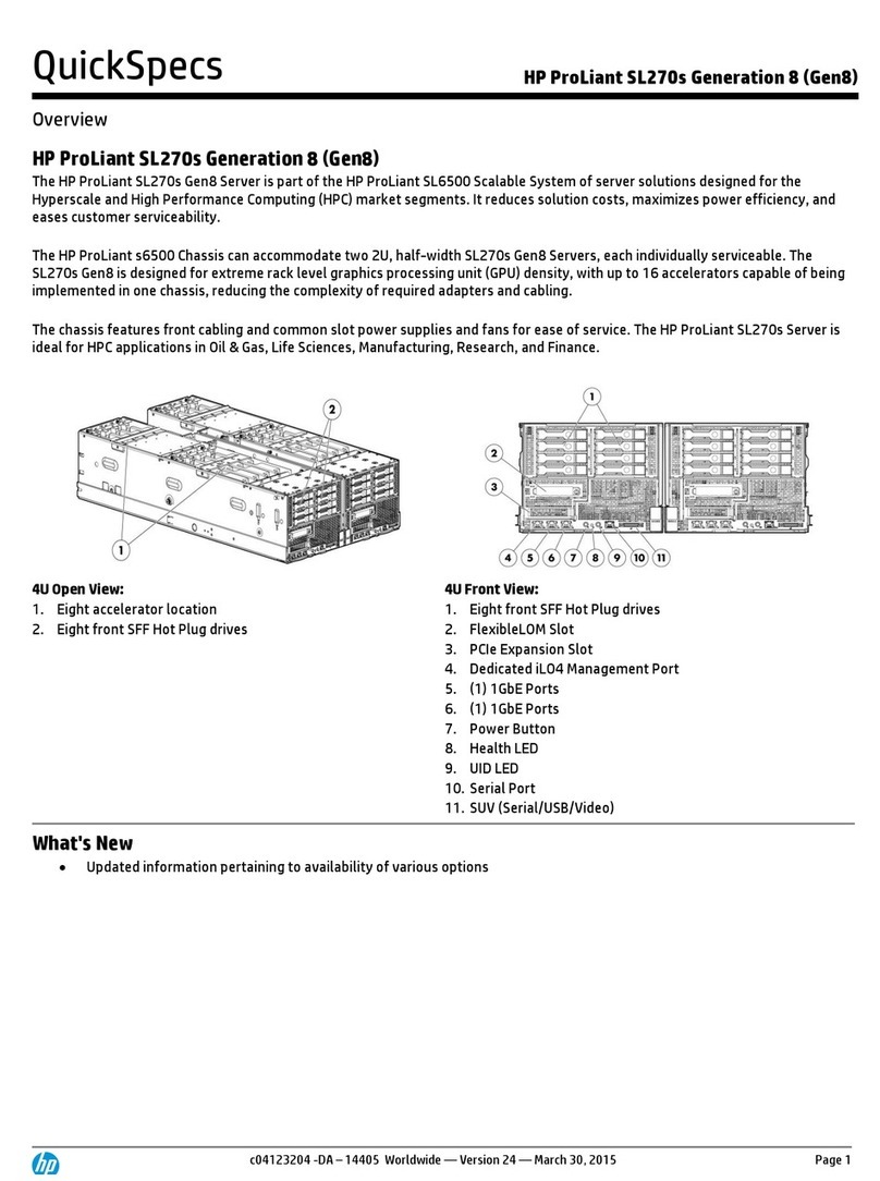 HP ProLiant SL270s Generation 8 User instructions HP ProLiant SL270s Generation 8 User instructions