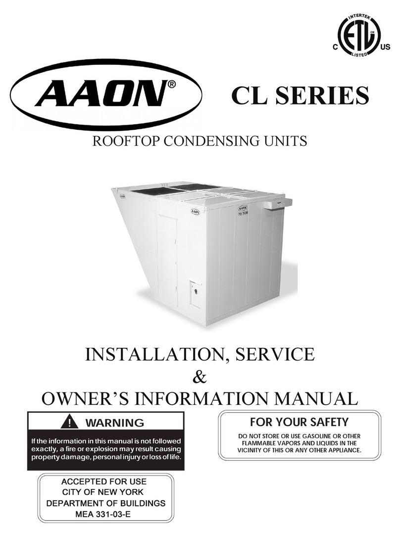 AAON CL SERIES Manual