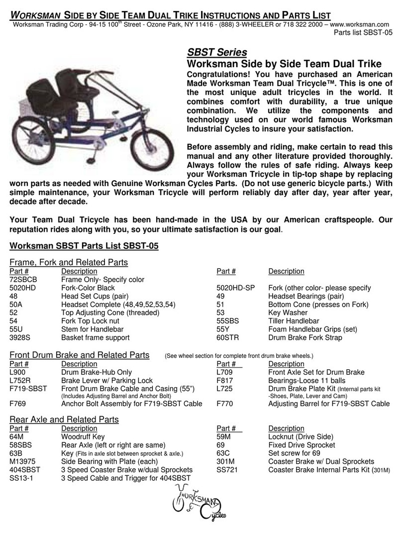 Worksman SBST Series instructions