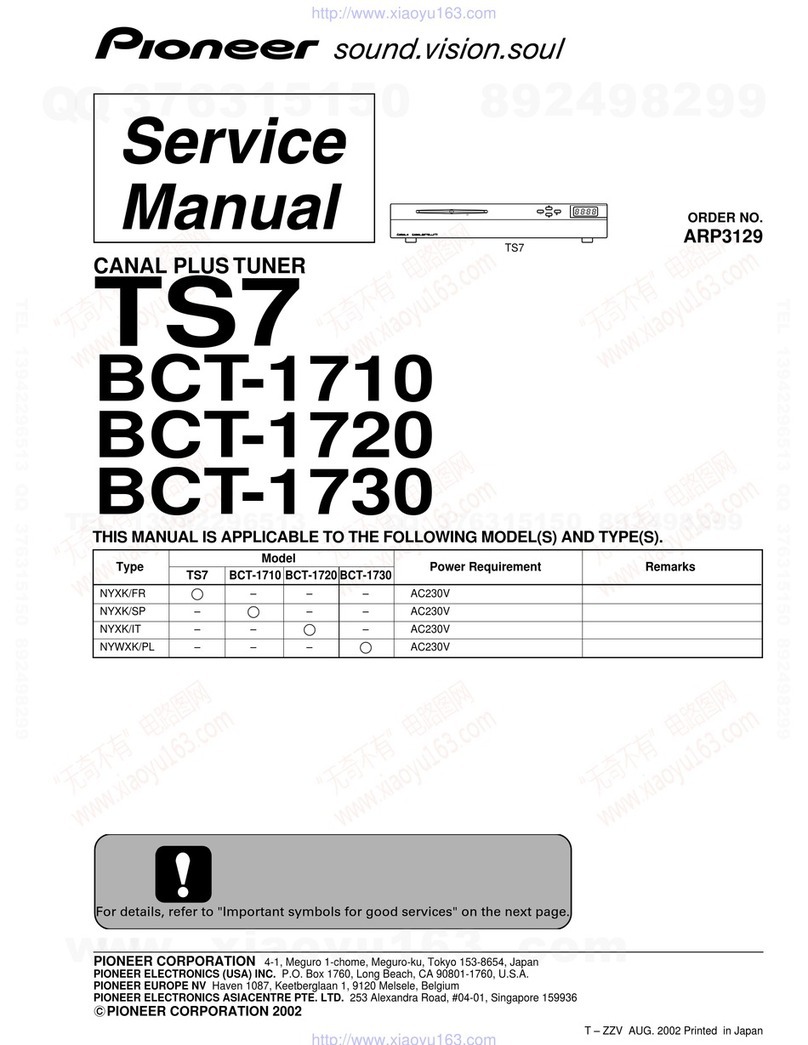 Pioneer TS7 User manual