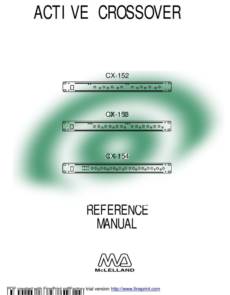 McLelland CX-152 Reference manual