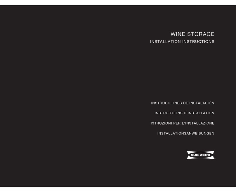 Subzero WS-30 installation instructions