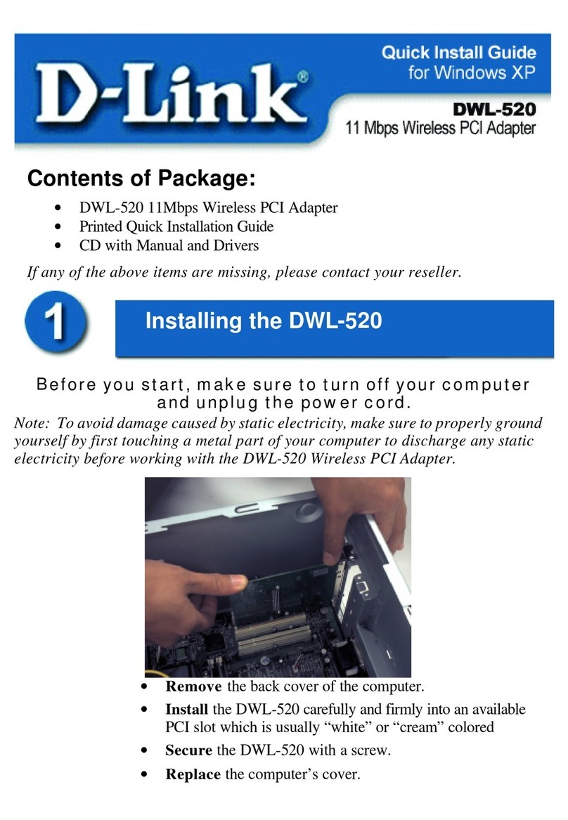 D-Link Air DWL-520 User manual