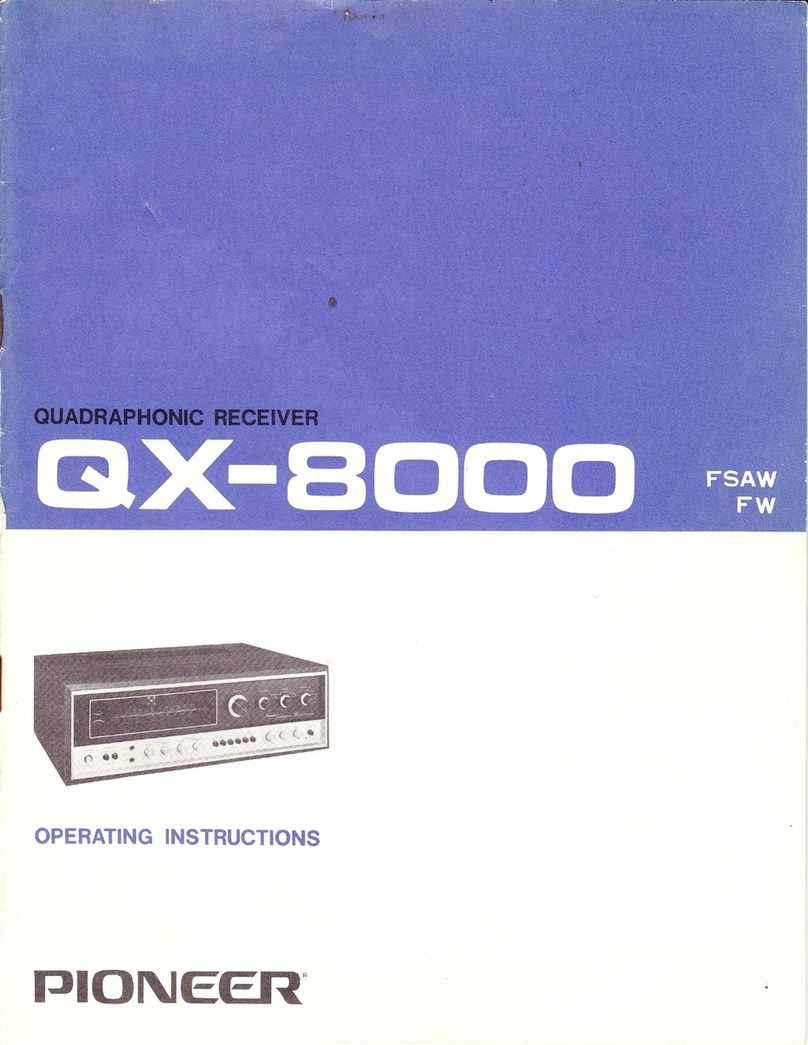 Pioneer qx-8000 Operating	 instruction