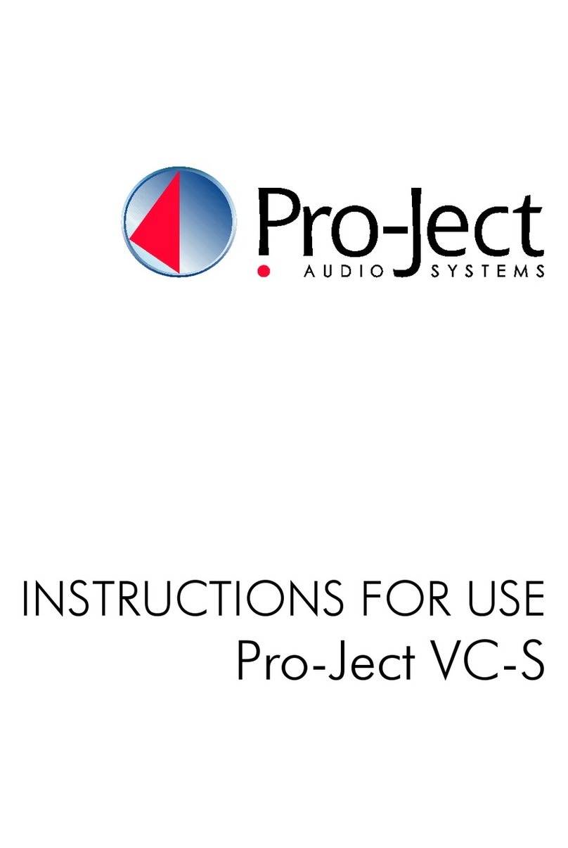 Pro-Ject Audio Systems Pro-Ject VC-S User manual