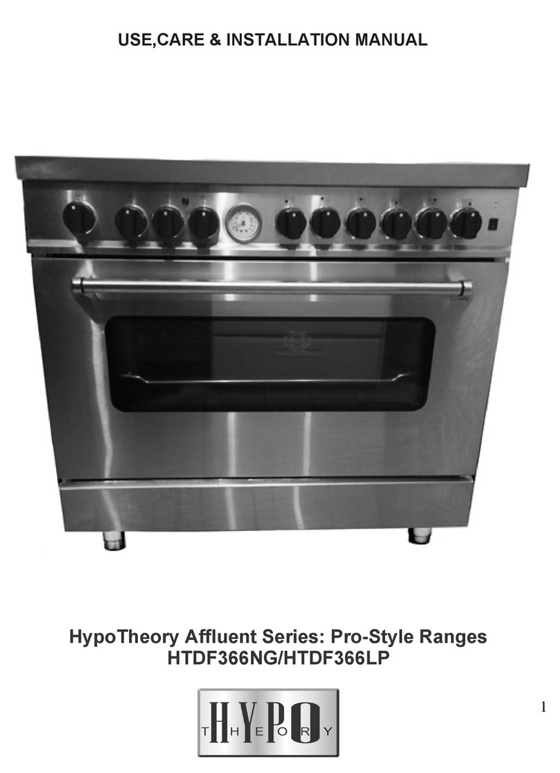 HypoTheory affluent HTDF366NG Use, care & installation guide