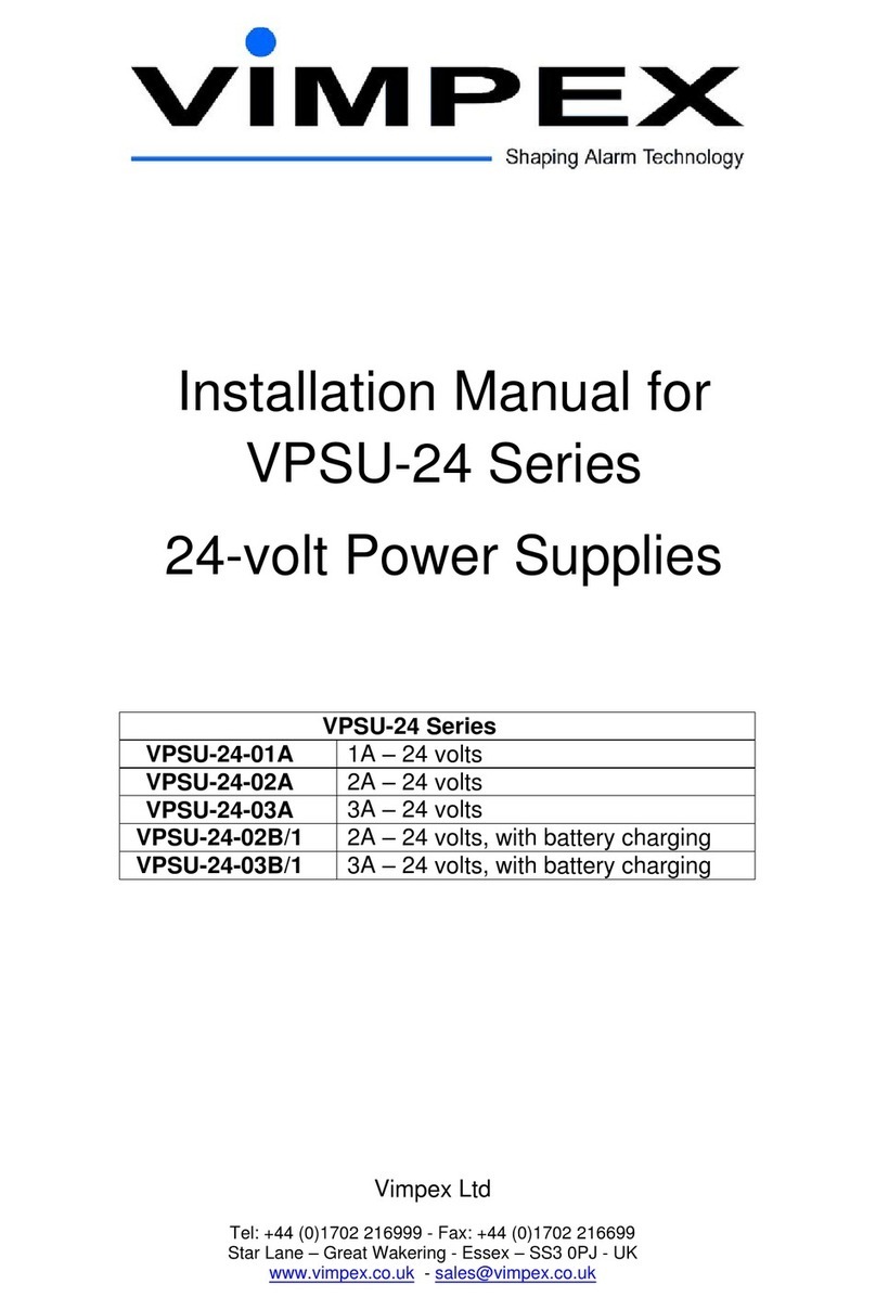 Vimpex VPSU-24-01a installation manual