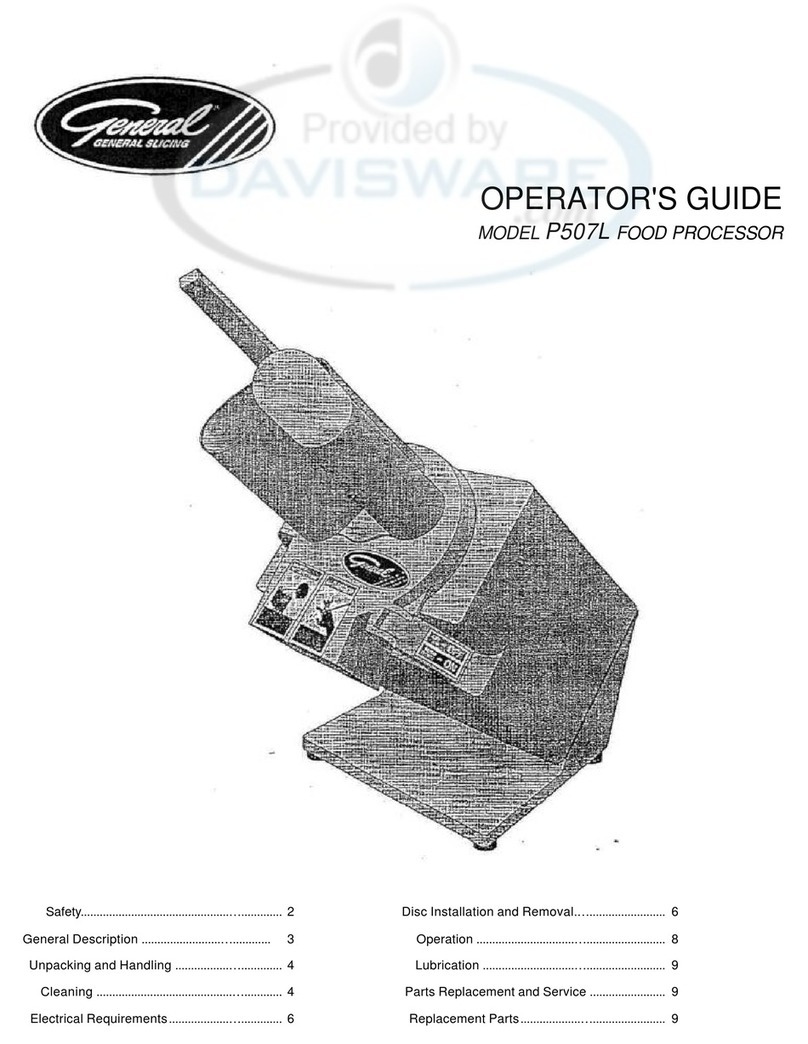 General Slicing P507L Operator's guide