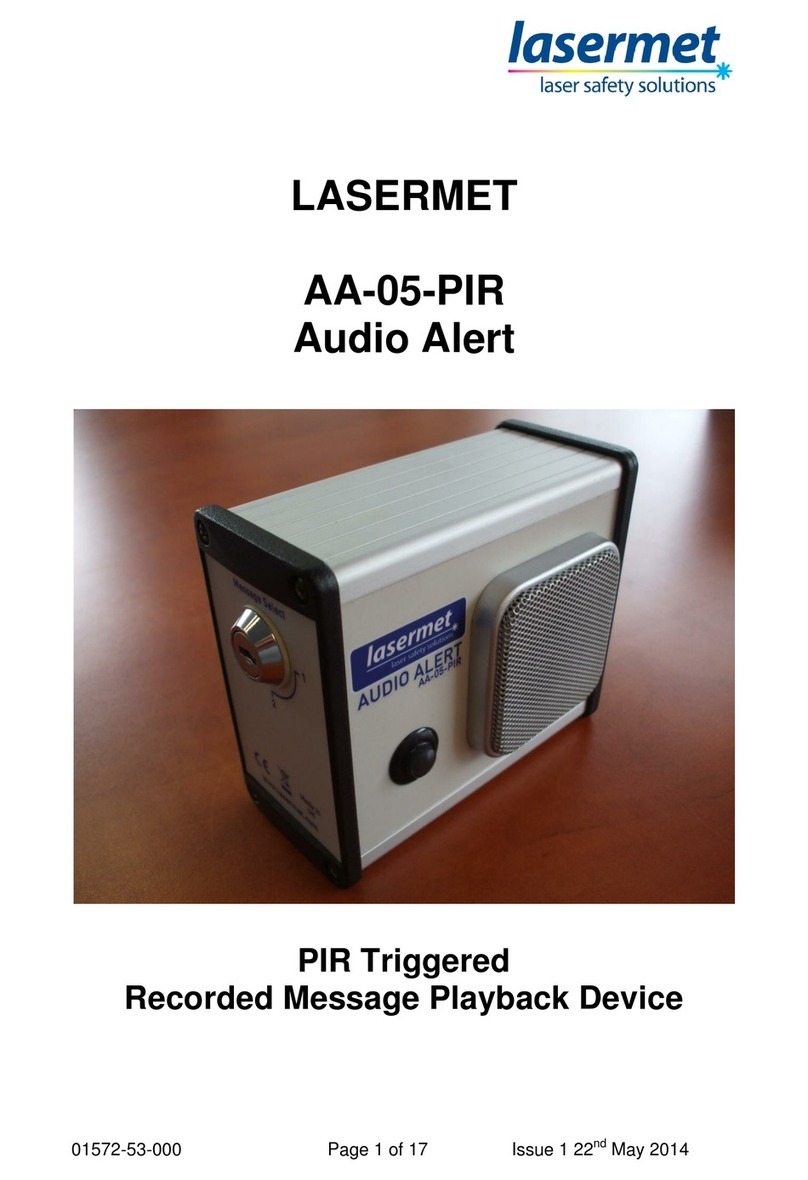 Lasermet AA-05-PIR instruction manual