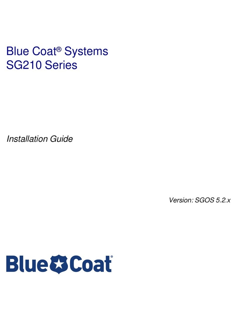 Blue Coat SG210 series installation guide
