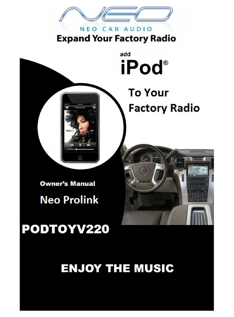 Neo Car Audio PODTOYV220 owner's manual
