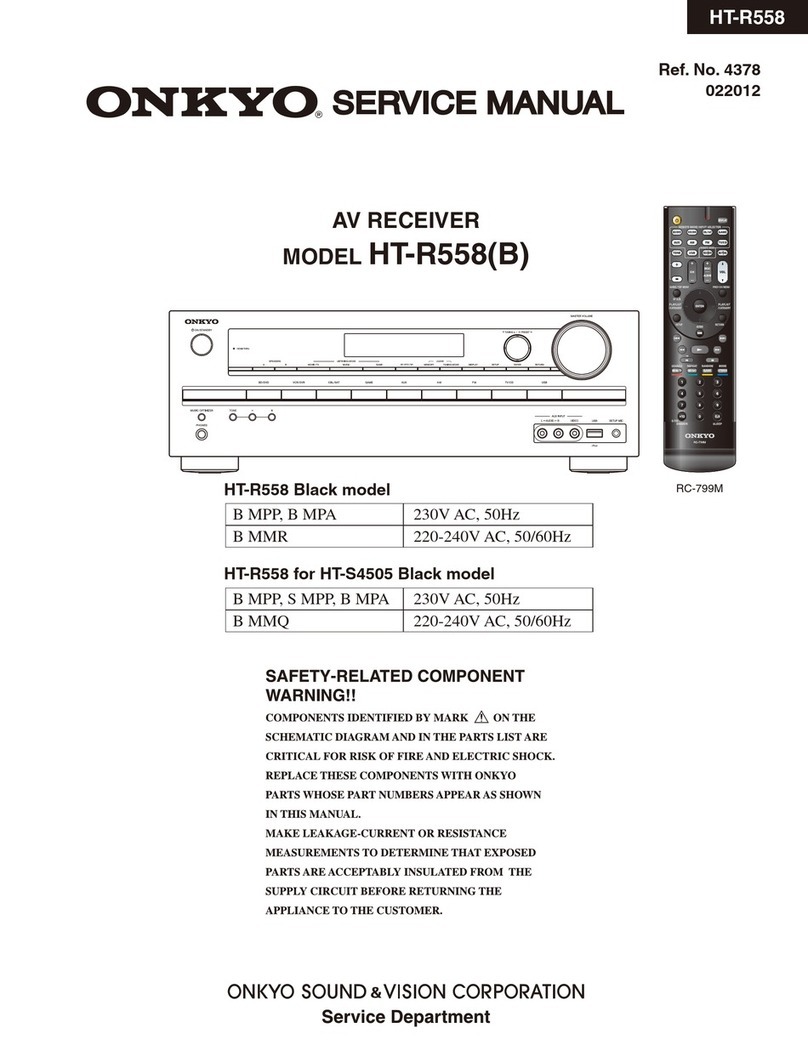 Onkyo HT-R558B User manual