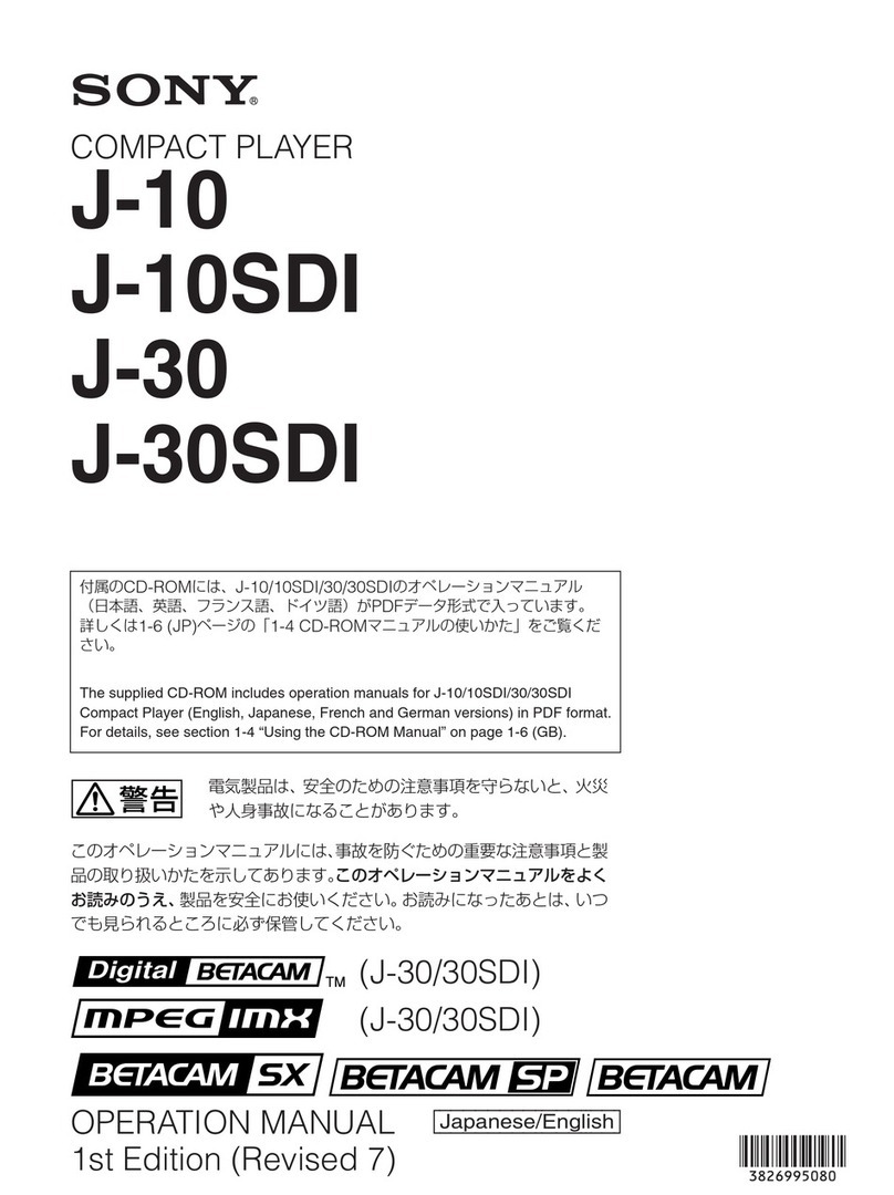 Sony J10 User manual Sony J10 User manual