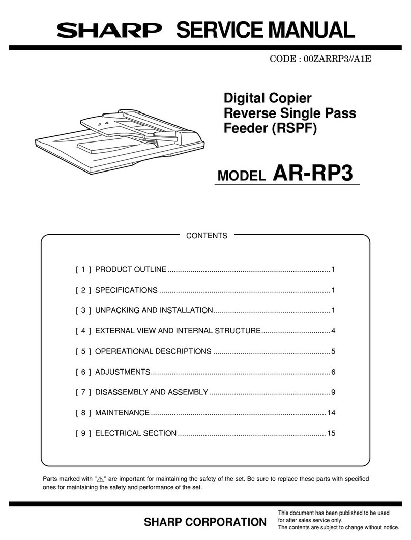 Sharp AR-RP3 Service manual