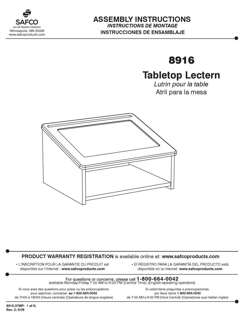 Safco 8916 User manual