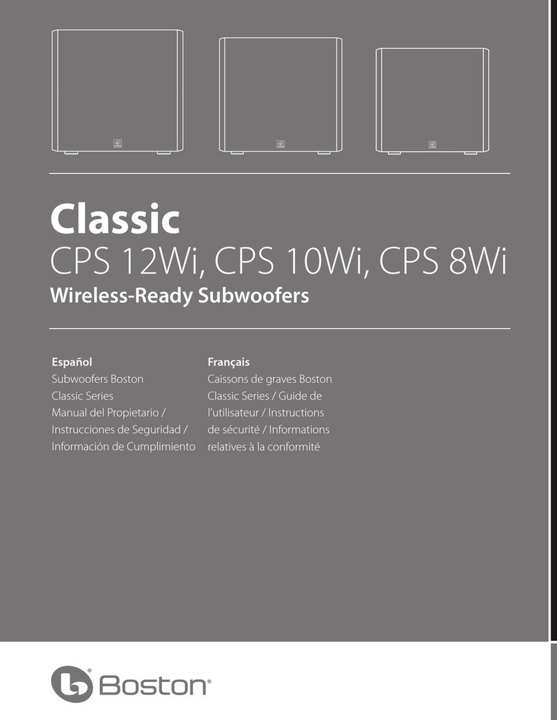 Boston CPS 12Wi Service guide
