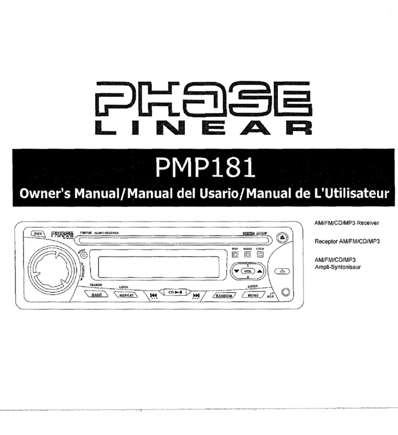 Phase Linear PMP181 User manual
