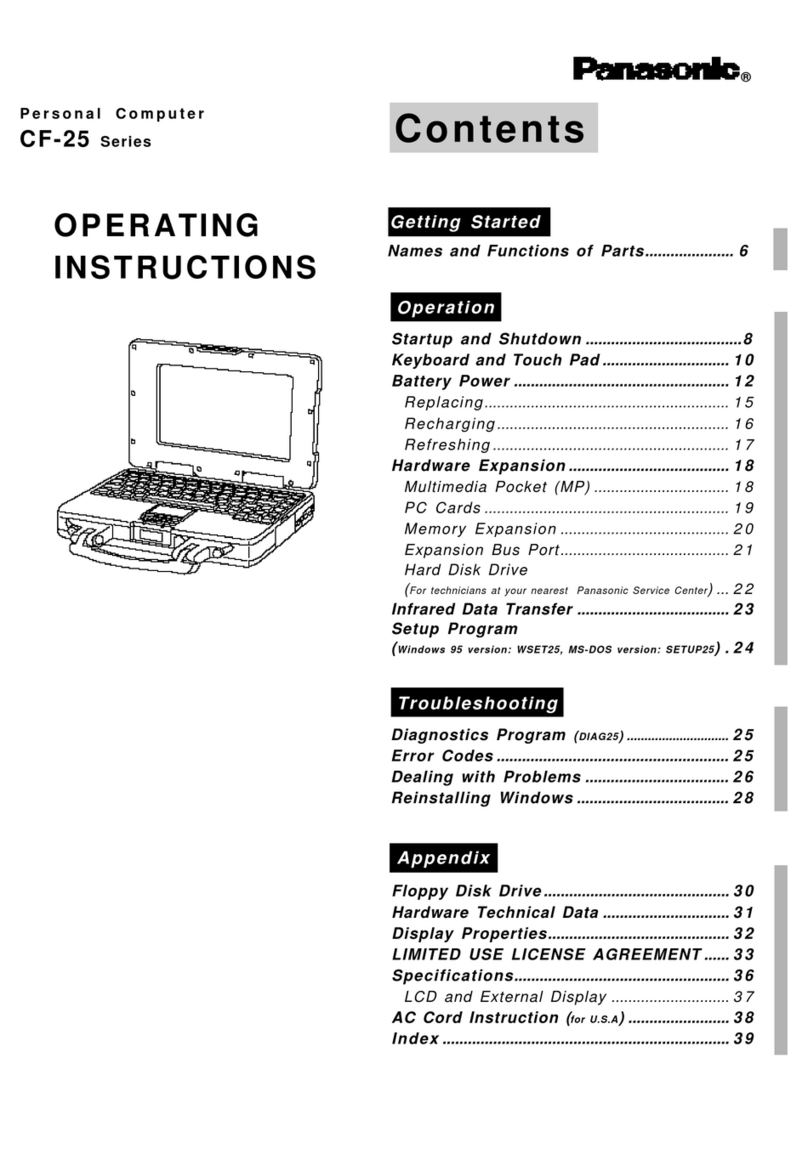 Panasonic CF-25 User manual