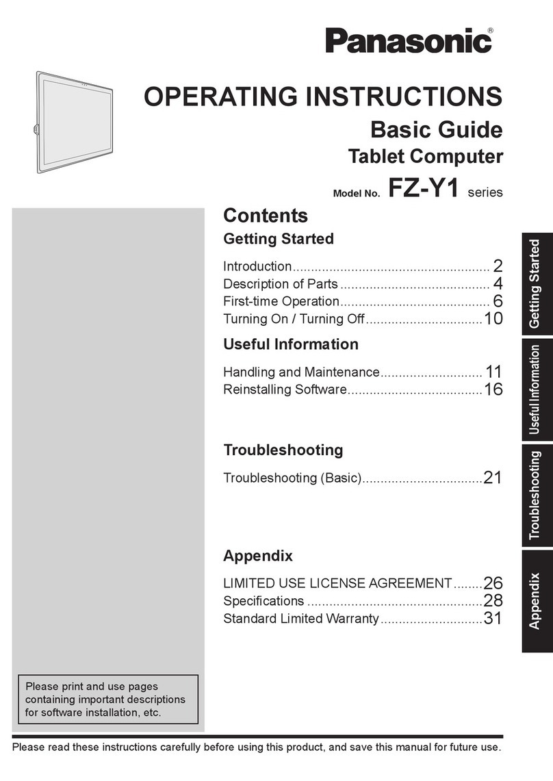 Panasonic FZ-Y1 series operating instructions