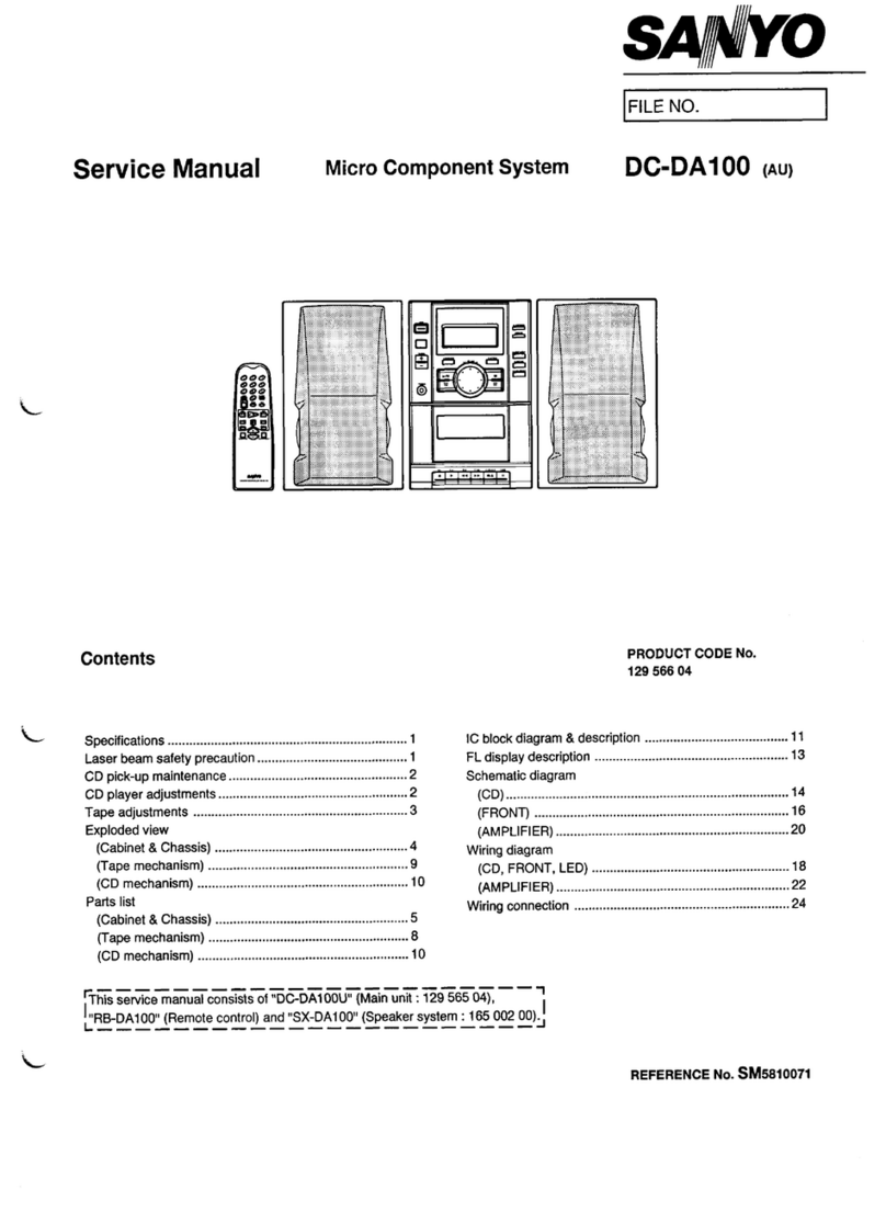 Sanyo DC-DAI 00 User manual