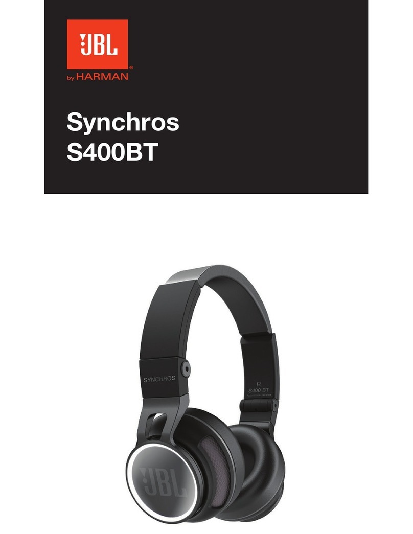 JBL Synchros S400BT User manual