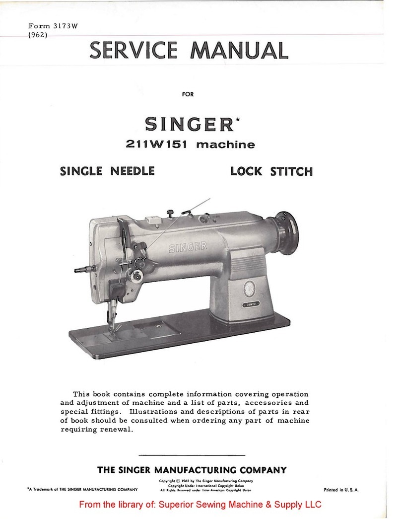 Singer 211W151 User manual