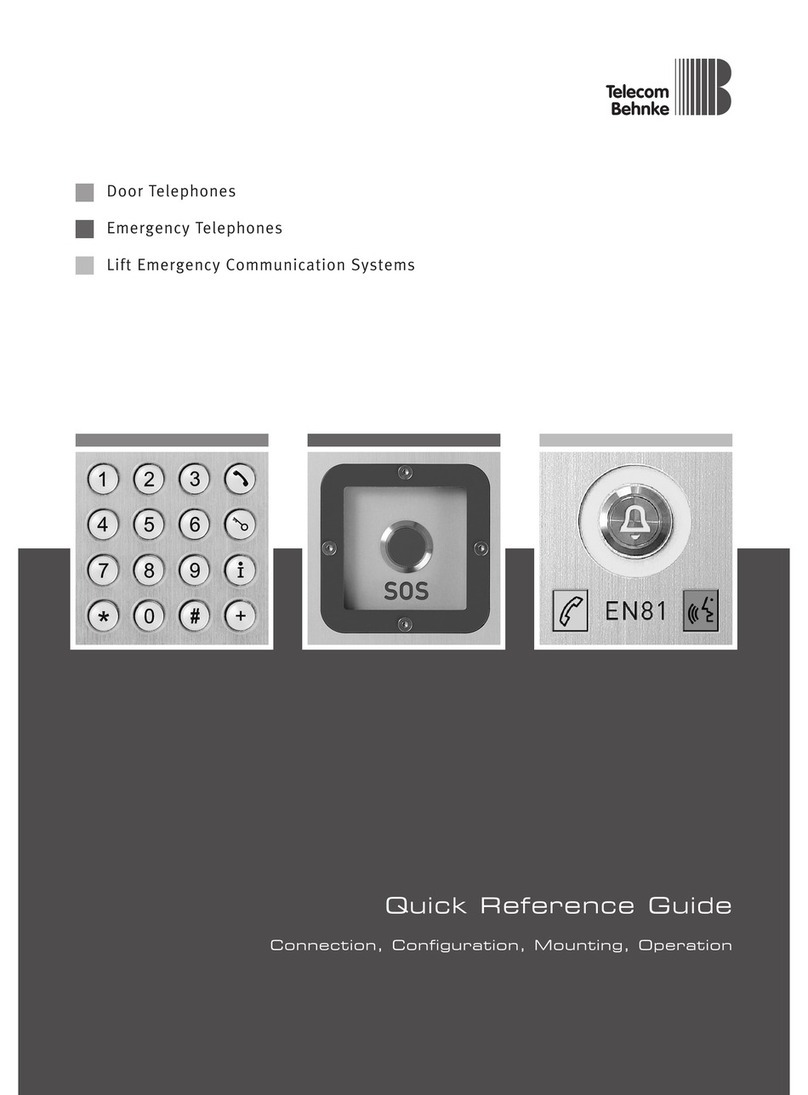 Telecom Behnke 10 Series Quick reference guide