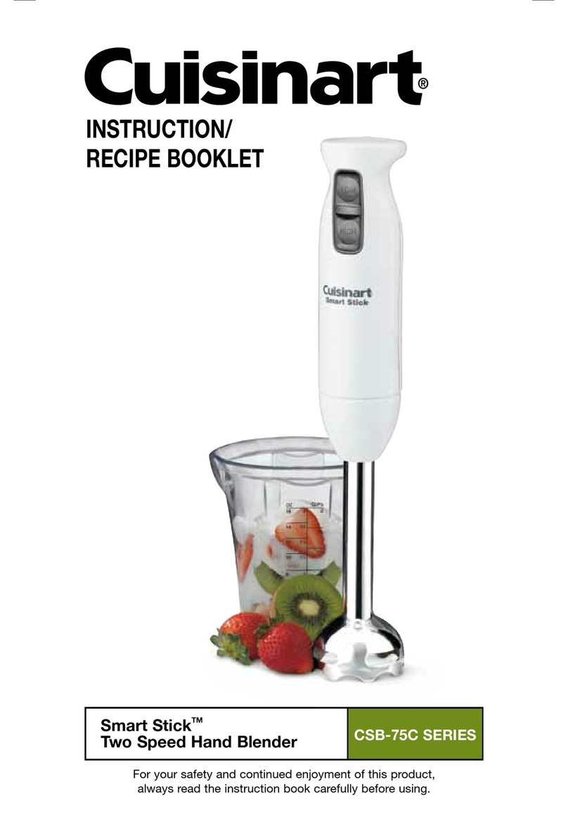 Cuisinart CSB-75C SERIES Operational manual