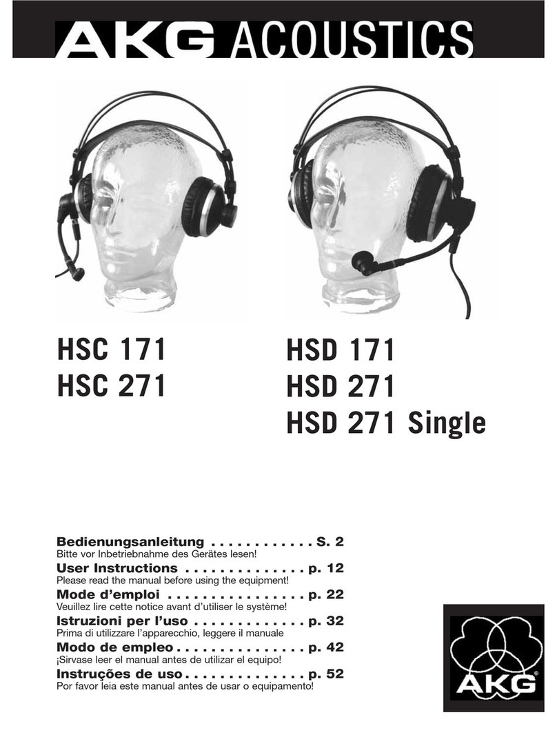AKG HSC 171 User instructions