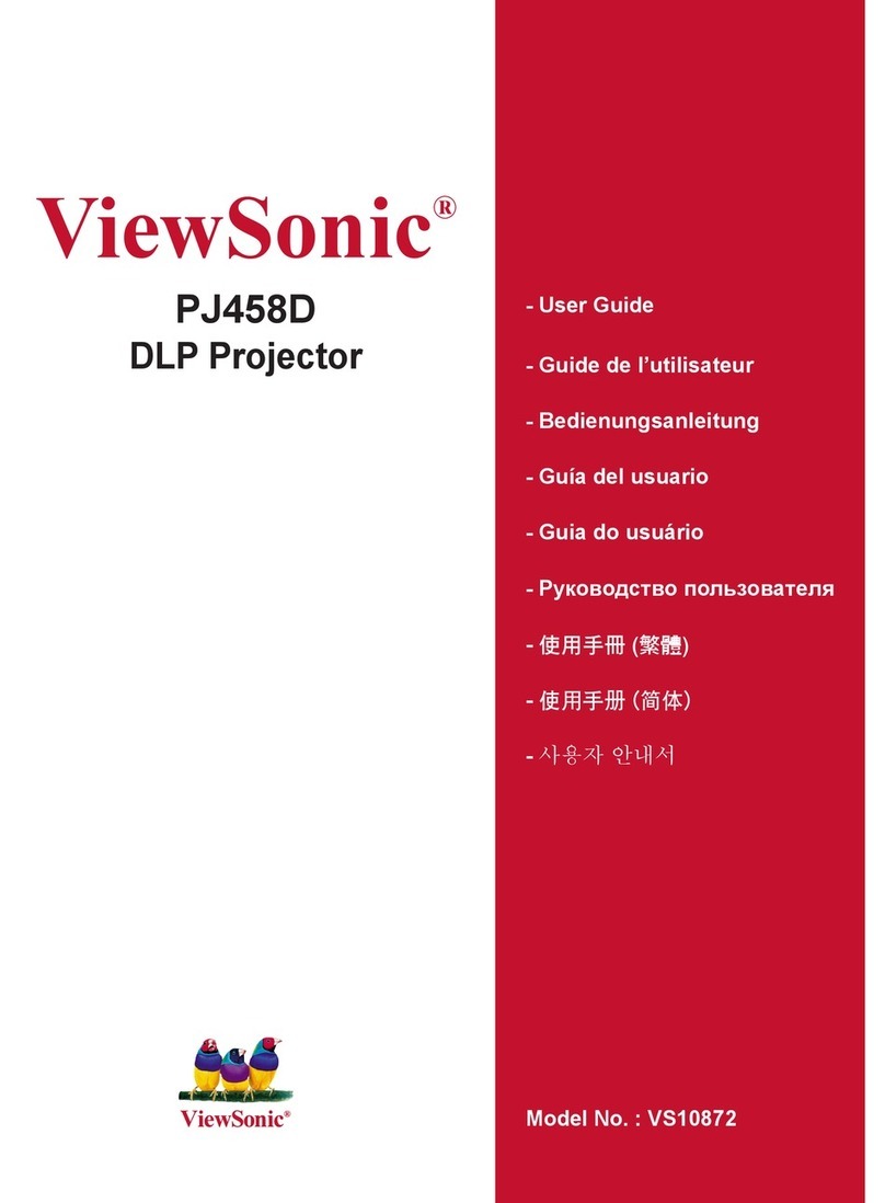 ViewSonic PJ458D - XGA DLP Projector User manual