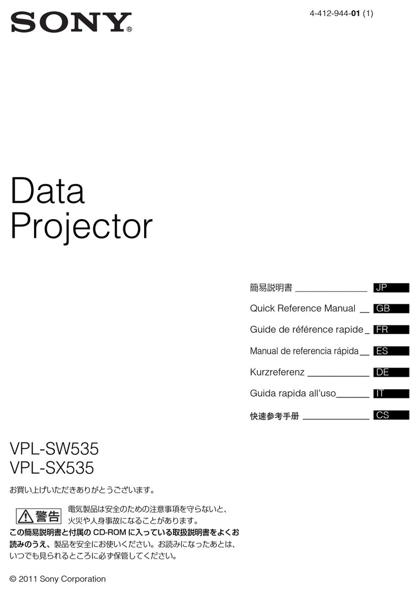 Sony VPL-SW535 Service manual