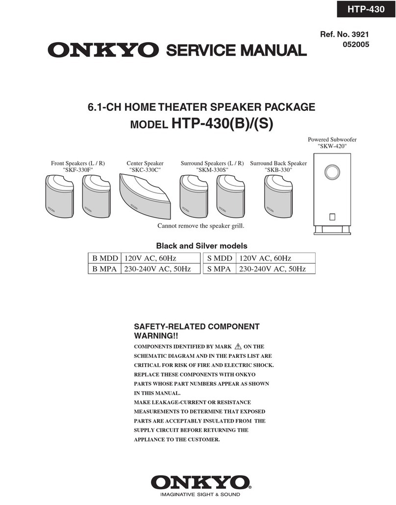 Onkyo HTP-430 User manual