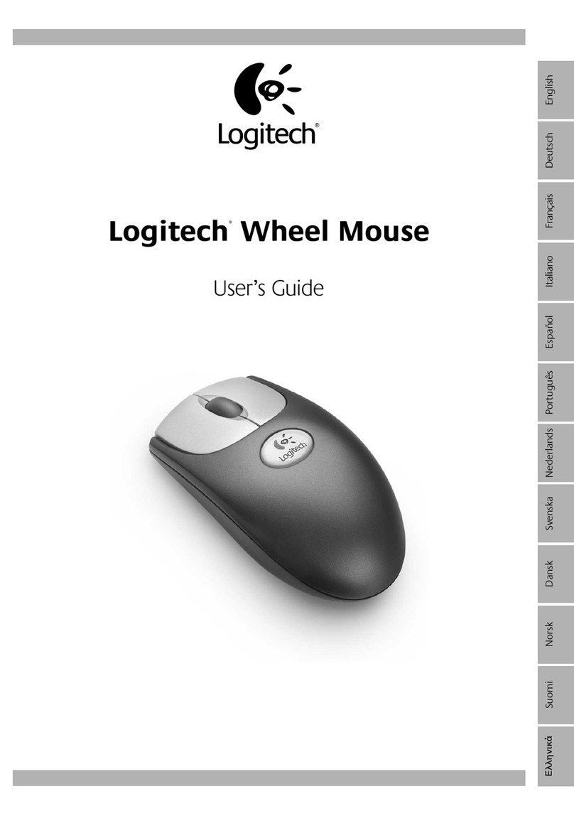 Logitech WHEEL MOUSE User manual