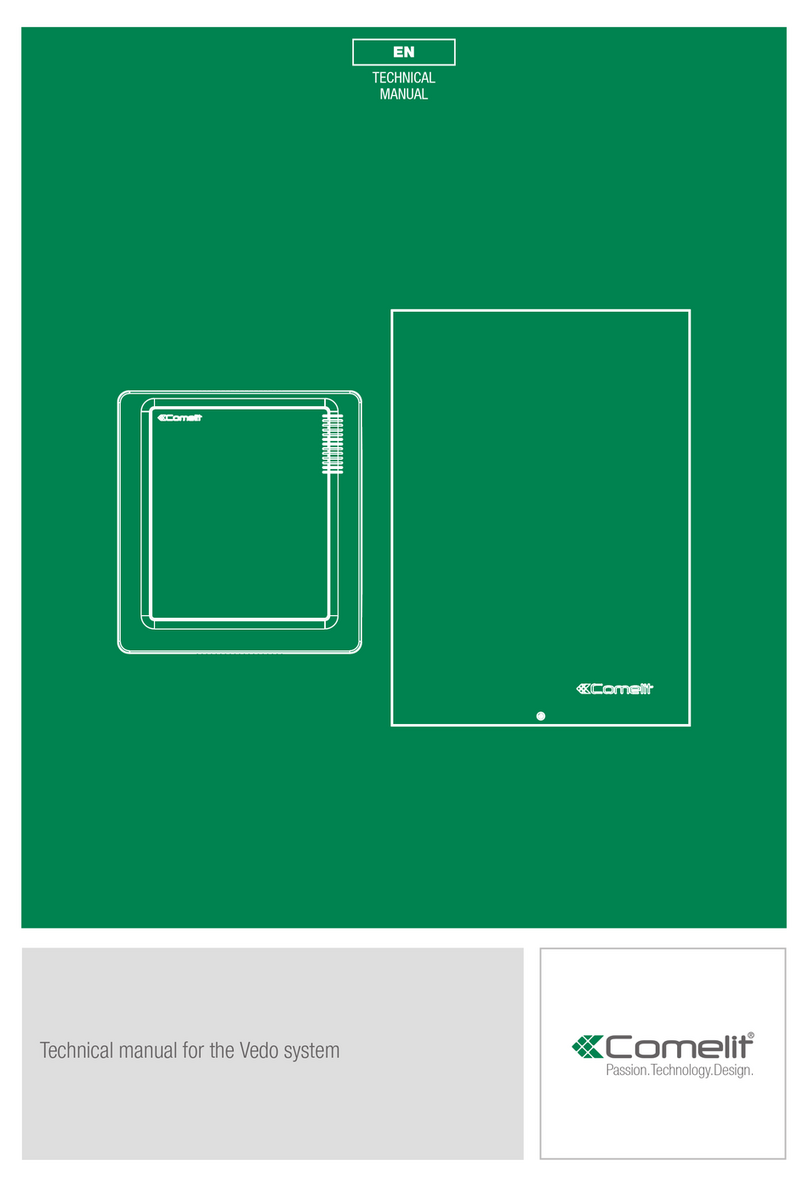 Comelit VEDO10 Technical manual