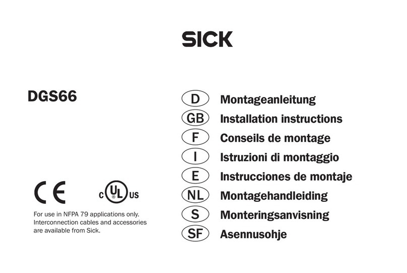 SICK DGS66 installation instructions